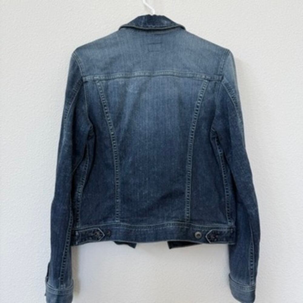 AG Adriano Goldschmied Denim Jacket Blue Stretch Jean Layering Women S Casual - Picture 5 of 6